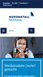 Mobile Screenshot of nordmetall-stiftung.de