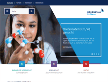 Tablet Screenshot of nordmetall-stiftung.de